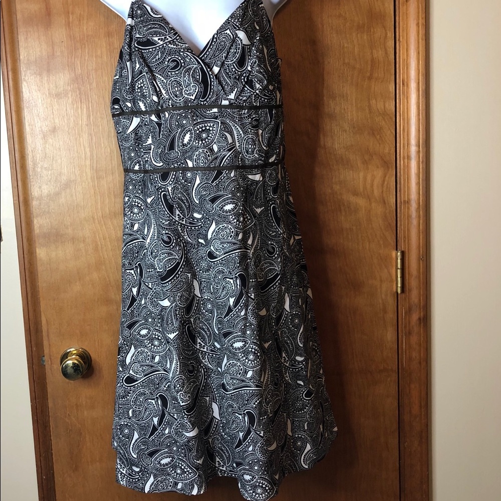 Ann Taylor Loft Paisley Spaghetti Strap Dress - Picture 1 of 3